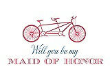 Front View Thumbnail - Nectar & Cornflower Will You Be My Maid of Honor - Bike