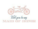 Front View Thumbnail - Primrose & Cornflower Will You Be My Maid of Honor - Bike