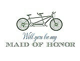 Front View Thumbnail - Sage & Cornflower Will You Be My Maid of Honor - Bike