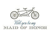 Front View Thumbnail - Twig & Cornflower Will You Be My Maid of Honor - Bike