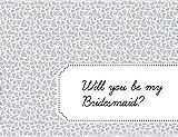 Front View Thumbnail - Dove & Ebony Will You Be My Bridesmaid Card - Petal
