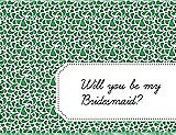 Front View Thumbnail - Juniper & Ebony Will You Be My Bridesmaid Card - Petal