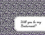Front View Thumbnail - Majestic & Ebony Will You Be My Bridesmaid Card - Petal
