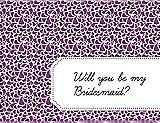 Front View Thumbnail - Orchid & Ebony Will You Be My Bridesmaid Card - Petal