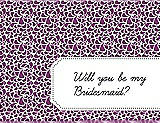 Front View Thumbnail - Paradise & Ebony Will You Be My Bridesmaid Card - Petal