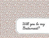 Front View Thumbnail - Pearl Pink & Ebony Will You Be My Bridesmaid Card - Petal
