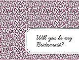 Front View Thumbnail - Rosebud & Ebony Will You Be My Bridesmaid Card - Petal