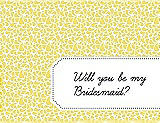 Front View Thumbnail - Snapdragon & Ebony Will You Be My Bridesmaid Card - Petal