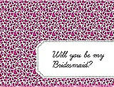 Front View Thumbnail - American Beauty & Ebony Will You Be My Bridesmaid Card - Petal