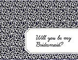 Front View Thumbnail - Amethyst & Ebony Will You Be My Bridesmaid Card - Petal