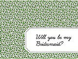 Front View Thumbnail - Apple Slice & Ebony Will You Be My Bridesmaid Card - Petal