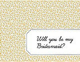 Front View Thumbnail - Buttercup & Ebony Will You Be My Bridesmaid Card - Petal