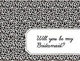 Front View Thumbnail - Chocolate & Ebony Will You Be My Bridesmaid Card - Petal