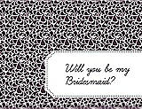 Front View Thumbnail - Eggplant & Ebony Will You Be My Bridesmaid Card - Petal