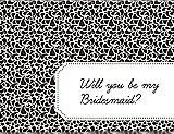 Front View Thumbnail - Espresso & Ebony Will You Be My Bridesmaid Card - Petal