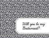 Front View Thumbnail - Lavender & Ebony Will You Be My Bridesmaid Card - Petal