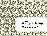 Front View Thumbnail - Mint & Ebony Will You Be My Bridesmaid Card - Petal