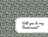 Front View Thumbnail - Moss & Ebony Will You Be My Bridesmaid Card - Petal