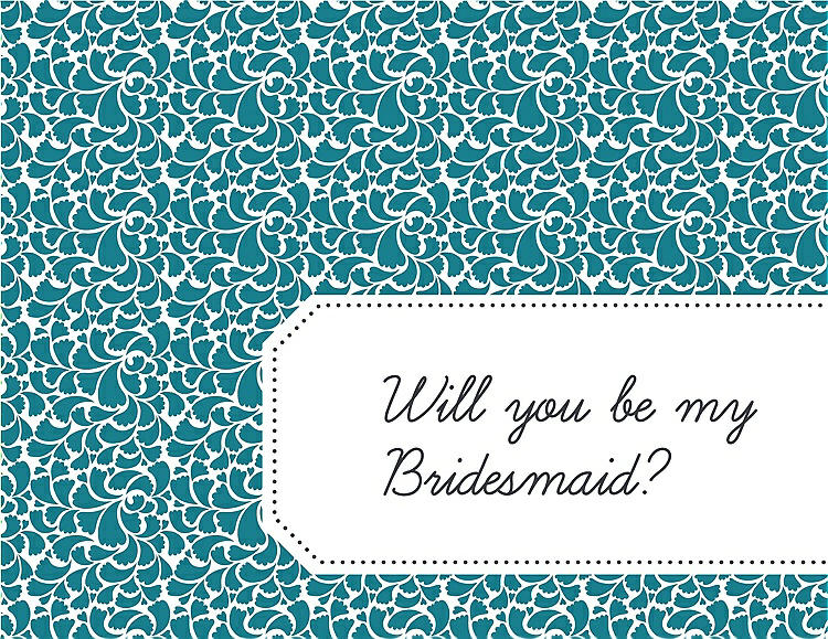 Front View - Niagara & Ebony Will You Be My Bridesmaid Card - Petal
