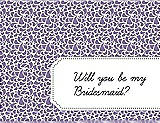 Front View Thumbnail - Passion & Ebony Will You Be My Bridesmaid Card - Petal