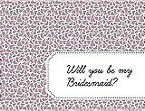 Front View Thumbnail - Quartz & Ebony Will You Be My Bridesmaid Card - Petal