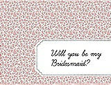 Front View Thumbnail - Rose & Ebony Will You Be My Bridesmaid Card - Petal