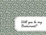 Front View Thumbnail - Sage & Ebony Will You Be My Bridesmaid Card - Petal