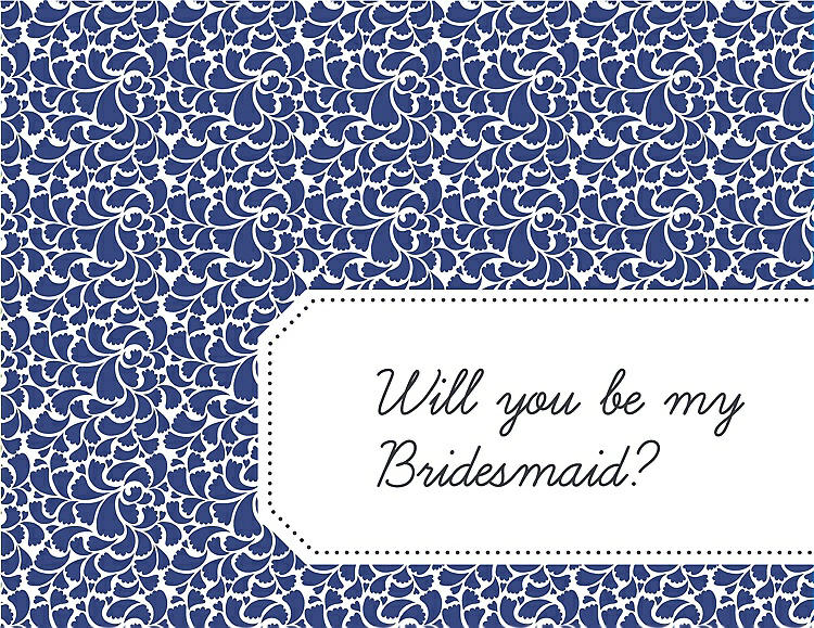 Front View - Sailor & Ebony Will You Be My Bridesmaid Card - Petal