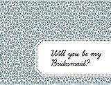 Front View Thumbnail - Surf Spray & Ebony Will You Be My Bridesmaid Card - Petal