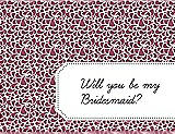 Front View Thumbnail - Tea Rose & Ebony Will You Be My Bridesmaid Card - Petal