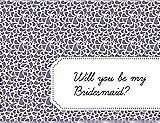 Front View Thumbnail - Wisteria & Ebony Will You Be My Bridesmaid Card - Petal