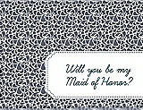 Front View Thumbnail - Blue Steel & Peacock Teal Will You Be My Maid of Honor Card - Petal