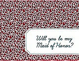 Front View Thumbnail - Barcelona & Peacock Teal Will You Be My Maid of Honor Card - Petal