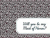Front View Thumbnail - Bordeaux & Peacock Teal Will You Be My Maid of Honor Card - Petal