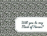Front View Thumbnail - Moss & Peacock Teal Will You Be My Maid of Honor Card - Petal