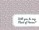 Front View Thumbnail - Quartz & Peacock Teal Will You Be My Maid of Honor Card - Petal