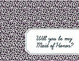 Front View Thumbnail - Smashing & Peacock Teal Will You Be My Maid of Honor Card - Petal