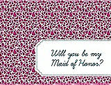 Front View Thumbnail - Tutti Frutti & Peacock Teal Will You Be My Maid of Honor Card - Petal