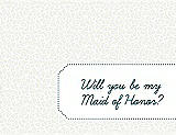 Front View Thumbnail - White & Peacock Teal Will You Be My Maid of Honor Card - Petal