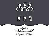 Front View Thumbnail - Stormy & Ebony Will You Be My Bridesmaid Card - Girls Checkbox