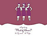 Front View Thumbnail - Tea Rose & Persian Plum Will You Be My Maid of Honor Card - Girls Checkbox