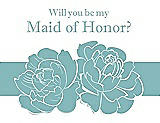 Front View Thumbnail - Seaside & Seaside Will You Be My Maid of Honor Card - 2 Color Flowers