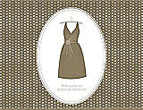 Front View Thumbnail - Antique Gold & Oyster Will You Be My Maid of Honor Card - Dress