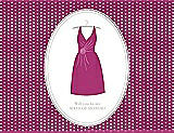 Front View Thumbnail - Cerise & Oyster Will You Be My Maid of Honor Card - Dress