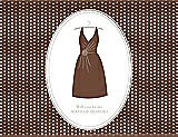 Front View Thumbnail - Cinnamon & Oyster Will You Be My Maid of Honor Card - Dress