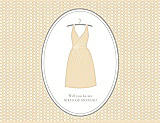 Front View Thumbnail - Corn Silk & Oyster Will You Be My Maid of Honor Card - Dress