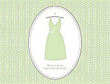 Front View Thumbnail - Honey Dew & Oyster Will You Be My Maid of Honor Card - Dress