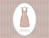 Front View Thumbnail - Pearl Pink & Oyster Will You Be My Maid of Honor Card - Dress