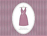 Front View Thumbnail - Rosebud & Oyster Will You Be My Maid of Honor Card - Dress