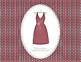 Front View Thumbnail - Spanish Rose & Oyster Will You Be My Maid of Honor Card - Dress